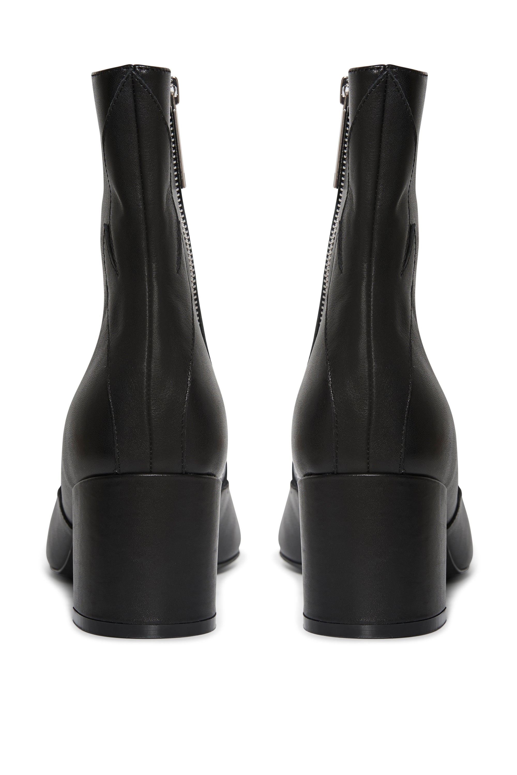 Black Nappa Flame Ankle Boot