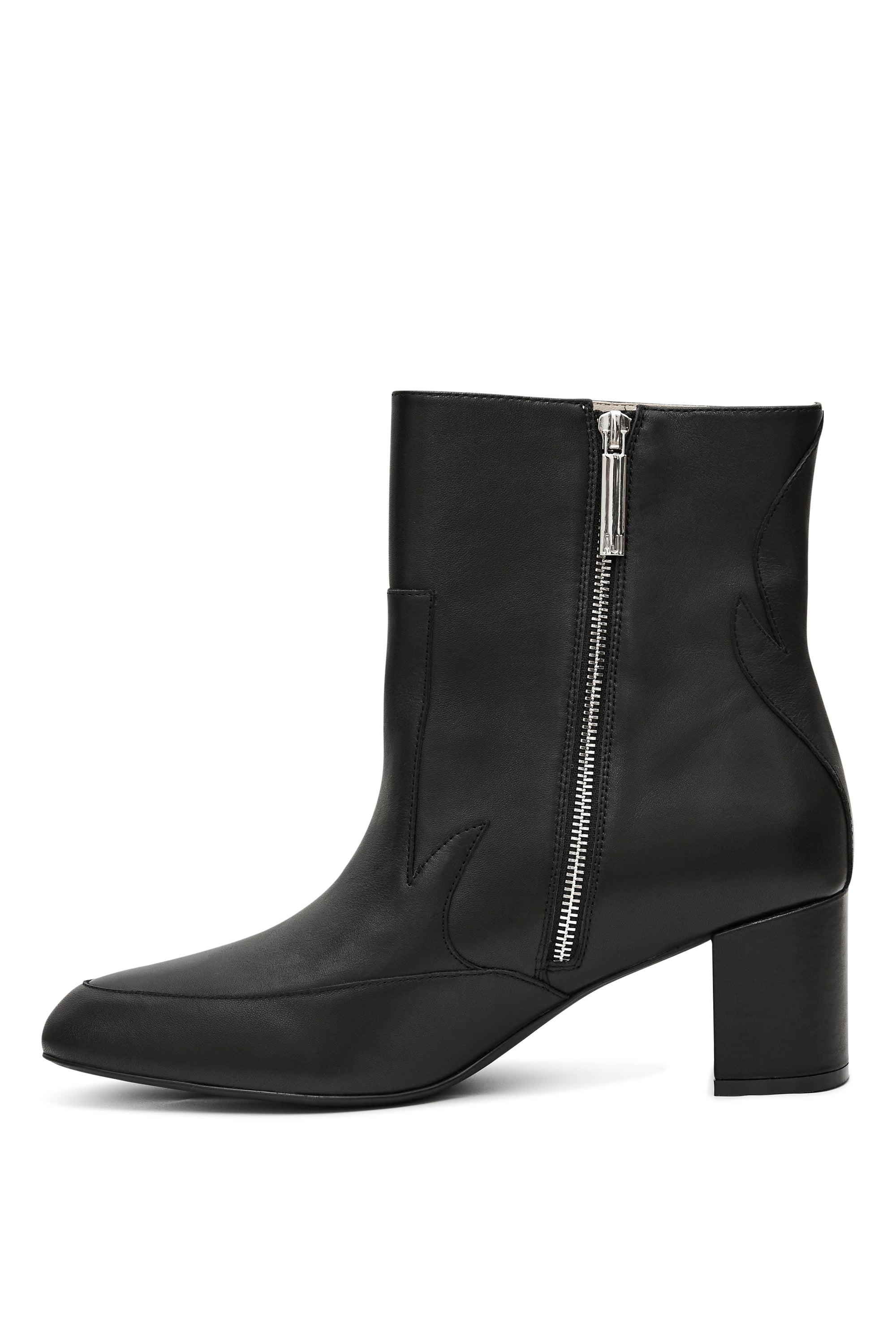 Black Nappa Flame Ankle Boot