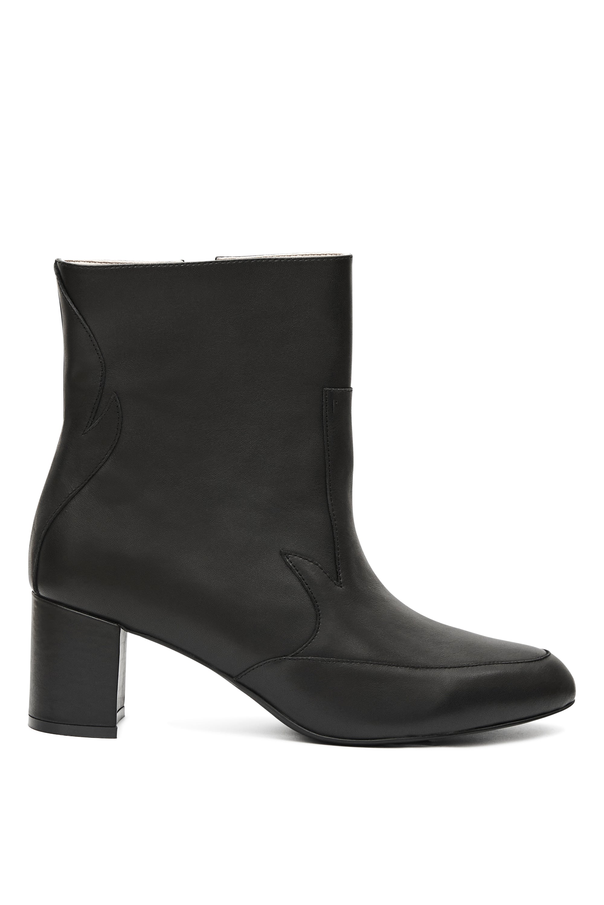 Black Nappa Flame Ankle Boot